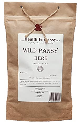 Health Embassy Wild Pansy Herb (Viola Tricolor), 50g