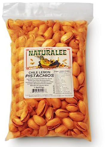 Naturalee Pistachios 1 lb - Chili Lemon - Premium, High Protein - Savor the Flavor then Open