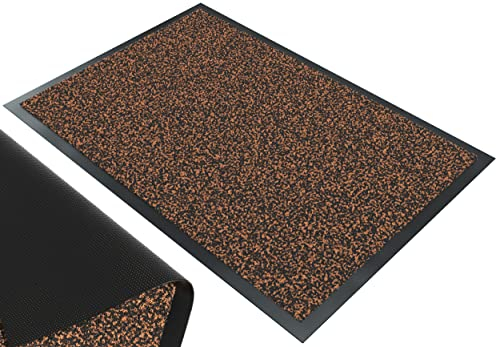 VOUNOT Felpudo Entrada casa, Alfombra Exterior para Puerta, Impermeable Antideslizante Lavable, Alfombra para Interior y Exterior, 40x60cm, Marrón