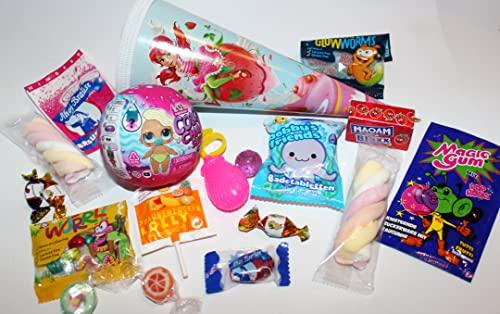 101622 Mini Schultüte 22cm mit L.O.L. Kugel Geschwistertüte Erdbeerinchen Schulanfang Zuckertüte