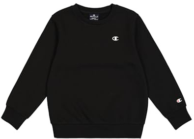 Champion Garçon Legacy Basics B - Ultralight Powerblend Fleece Crewneck Sweat, Noir, 15-16 Ans EU