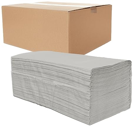 ARNOMED Asciugamani monouso 5.000 pezzi, Asciugamani usa e getta a 1 velo con piegatura a V, Carta da cucina 25x23cm, Carta mani per dispenser 20x250, Asciugamani carta monouso piegati