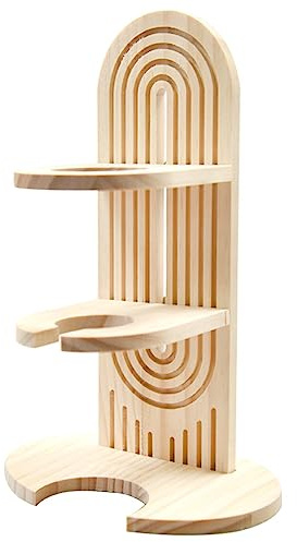 Support en bois naturel pour hamster, hérisson, chiot, chats, petits animaux, porte-bouteille d'eau pour hamster