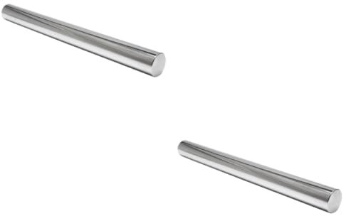 2St Nudelholz aus Edelstahl küche kochen backen werkzeuge teigrolle aus silikon Kekswalze Rollen Teigrolle aus Metall Kochwalze Antihaft Rollstange Nudelstange Knödel Haut Zubehör
