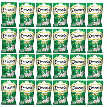 Dreamies Katzensnacks Katzenleckerlis Catnip mit Katzenminze Geschmack 24 x 60g