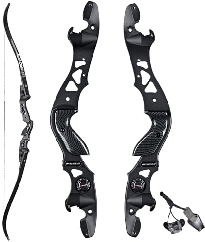 Toparchery 62 Zoll ILF Recurve Bogen für Erwachsene Bogenschießen Takedown Recurve Bogen ILF Wurfarme und Riser 25-60lbs Rechtshänder (40 LBS)