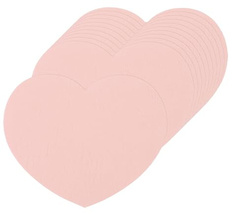 QUARKZMAN 100 Stück Herz-Papierausschnitte 2,5 Zoll herzförmige Tags Pink | kleine, Für Valentinstag Handwerk Klassenzimmer Pinnwand