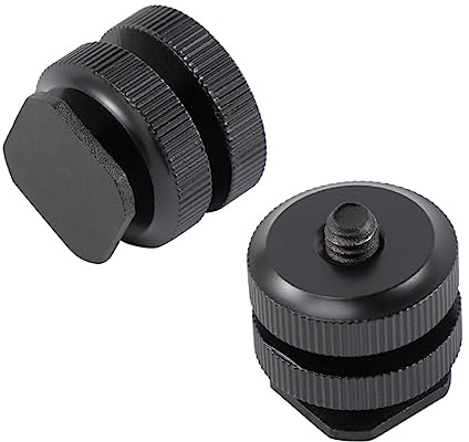 DOITOOL Kamera-kompatibler Blitzschuhadapter Stativgewinde 3 Stück Robustes Aluminium
