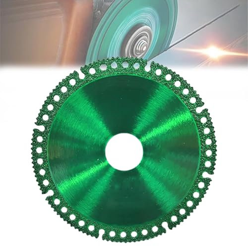 Tenddaily Composite Saw Blade, 4 Inch Ultra-Thin Composite Angle Grinder Cutting Disc, Diamond Blade Saw Blade for Cutting Various Wood Stainless Steel Marble PVC Pipe (1pcs)