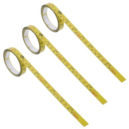 Operitacx Adhesive Steel Tape Measure Dual Scale for Woodworking Sewing Metric Imperial
