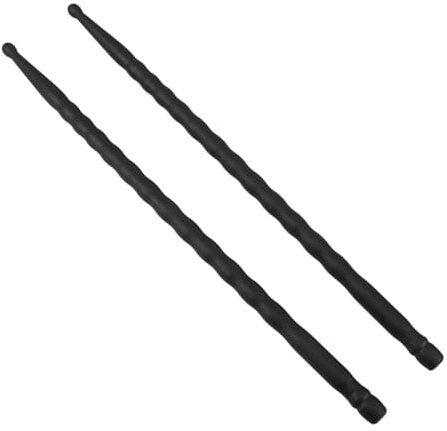 5a Kohlefaser Drumsticks in Schwarz für Jazz Übungen | Leichtes, Rutschfestes Design, Matte Oberfläche, Präzise Balance für Musikunterricht und Training