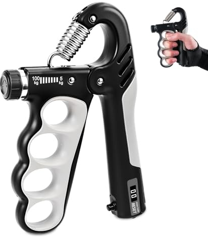 Koxtyzo Handtrainer Unterarmtrainer, Einstellbarer Widerstand 5-100kg, Unterarm Trainingsgerät, Grip Griffkraft Trainer, Fingertrainer, für Sportler und Wiederherstellung der Hand