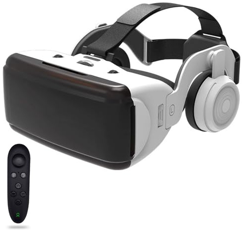 VR Brille, Virtual Reality Headset, 3D Handy Brille 110° FOV HD Anti-Blau Linsen, 3D VR Glasses, Unterstützt 4,7–7,2 Zoll Smartphones, Kinder und Familie(F)