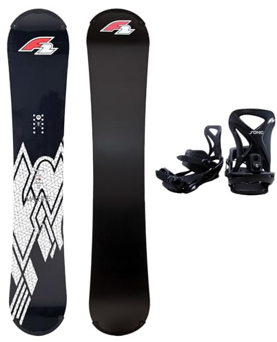 F2 Set Snowboard Rental Machine mit Protector + Bindung Größen wählbar