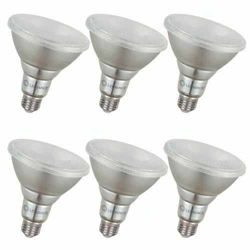 LEDVANCE 6x LED PAR38 Spot, 13.5W, Warmweiß 2700K, E27, 1035lm, 30° Abstrahlwinkel, IP65, Ersetzt 120W 6er SPARPACK