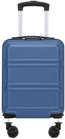 Kono Maleta Cabina 40x30x20 cm con Ruedas Desmontables - Maleta Rígida ABS+PC, Equipaje de Mano Apta para Ryanair, Vueling e Iberia Express (Azul Marino)