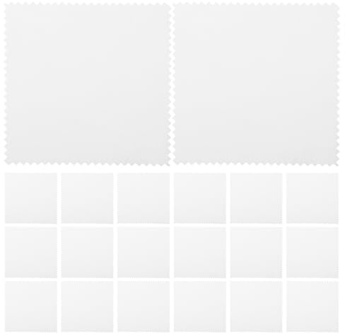 JOINPAYA Paño de Gamuza Blanco para Limpiar Joyas y Pantallas, 50 Piezas, Fácil de Mantener y Pulir Diversas Superficies Hogar