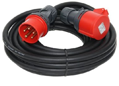 CEE Starkstromkabel 20m H07RN-F 5x4mm² 32A CEE-Verlängerung Verlängerungskabel