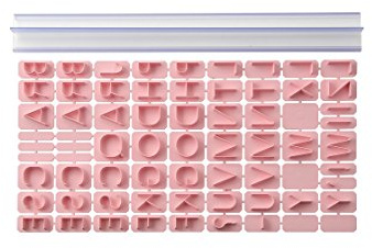 Zenker 43401 Buchstaben-Schablone zur Torten-Dekoration Candy, Patisserie