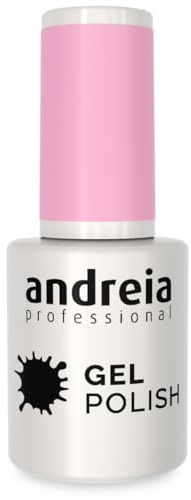 Andreia Professional Semi-Permanenter Nagelgel-Lack für UV/LED-Lampe - Intensiver Glanz und 4 Wochen haltbare French Manicure Nagelgel-Lackierung - Farbe 289 Rosa - Schatten der Koralle - 10.5 ml