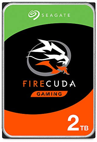 Seagate FireCuda Gaming, hybride interne Festplatte 2TB SSHD, 3.5 Zoll, SATA 6GB/s, silber, FFP, Modellnr.: ST2000DXZ02