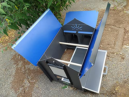 Hühnerstall für 12 Legehennen aus HPL-Laminat, milbendicht, Modell Polly Classic Grey, Größe 2XL, mit abnehmbarer Schublade, 3 Besteck, 2 Nidi