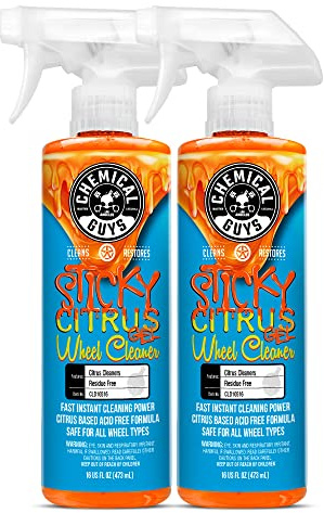 Chemical Guys CLD1051602 Sticky Gel Citrus Wheel Cleaner Gel, (Safe For All Wheel Types) Works on Cars, Trucks, SUVs, Motorcycles, RVs & More, 16 fl oz (2 Pack)