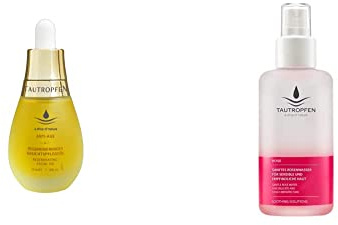 TAUTROPFEN Naturkosmetik Gesichtsöl, Regenerierendes Gesichtspflegeöl für alle Hauttypen, 35 ml & Naturkosmetik, Rose, Sanftes Rosenwasser für sensible und empfindliche Haut, 100 ml
