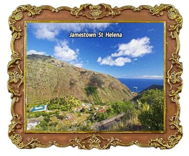 Jamestown St. Helena Island UK Kühlschrankmagnet 3D Reise Souvenir Kühlschrank Dekoration Magnetaufkleber Bastelsammlung, Kühlschrank Magnete, Dekorative Magnete