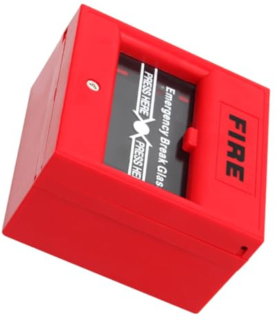 jojofuny Alarme De Bris De Vitre Pour Porte De Secours Bouton Alarme Incendie Contrôle Accès Sécurité à Domicile