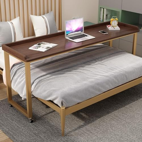Bettschreibtisch Überbetttisch mit Rollen Überbetttisch Überbettschreibtisch Überbetttisch Mobiler Schreibtisch Betttisch mit Rollen Computertisch fürs Bett Überbetttisch mit Rollen 140cm(55.99