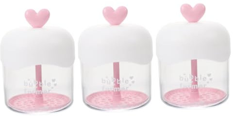 FRCOLOR 3pcs Facial Foam Maker Bubble Foamer for Face Wash Facial Cleanser Foams Maker Cleansing Gel