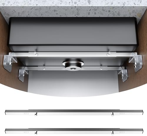 Crafterspirit Undermount Sink Brackets, Adjustable Stainless Steel Sink Installation Kit for Heavy Duty Undermount Sink, 28-39.5in Undermount Sink Support for Kitchen,Laundy