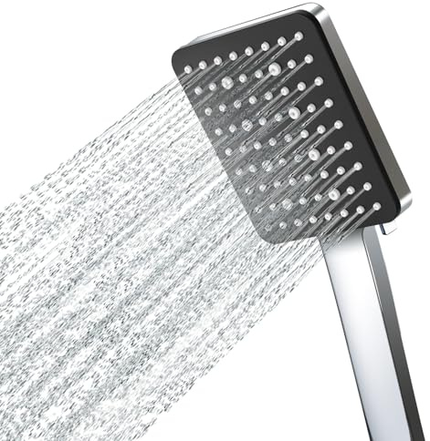Pommeau de douche haute pression, pommeau de douche électrique avec 6 modes | Pomme de douche à effet pluie pour basse pression d'eau, pommeau de douche universel pour salle de bain