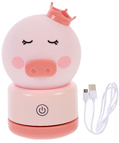 Artibetter Piggy Nachtlicht Aus Cartoon Nachttischlampe Mit Dimmbarem Licht Für Junge Mädchen Süßes Design Usb Aufladbar Für Schlafzimmer Und Spielzimmer