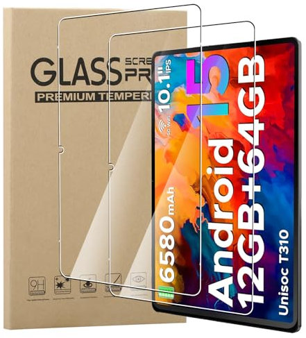 MEMELOKA Vetro Temperato per DOOGEE Tab A9/Tab A9 Pro 10.1 Pollici, 2 Pezzi Durezza 9H Antigraffio HD [Anti-Impronta][Senza Bolle] Pellicola Protettiva per DOOGEE Tab A9/Tab A9 Pro