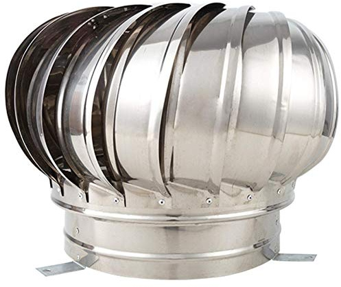 XAXIAOZ Comignolo, comignolo Girevole, comignolo Girevole in Acciaio Inox Anti-tiraggio discendente, per camini e sfiati di Scarico, comignoli, Copertura Antipioggia e antineve,