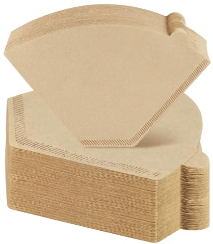 Filtres à café #4, filtres à café naturel non blanchi, 8 à 12 tasses, filtres à café jetables, 4 cônes en papier compatibles avec les cafetières Ninja, à verser et à égoutter, 200 pièces