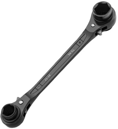 Asukohu Double Head Reversible Ratchet Wrench 4 in 1 Hexagonal Socket Tool for Automotive Repair and Bi-directional Ratchet Wrench for Home Improvement