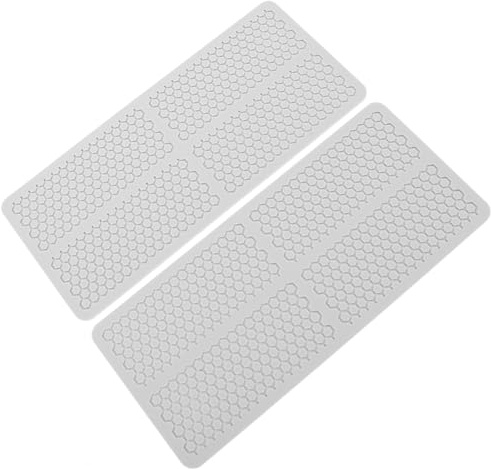 Homoyoyo Lot de 2 Moules en Silicone Nid D’Abeille 3D Creux Flexibles et Alimentaires pour Pâtisserie Décoration de Gâteaux Bonbons et Fondant Compatibles Four et Congélateur 77G