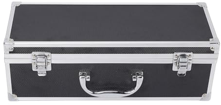 PODSJD Mikrofon Transportkoffer, Aluminium, 332 x 128 x 114 mm - IP67 wasserdicht, schlagfest, multifunktional für Reise, Bühne und Recording