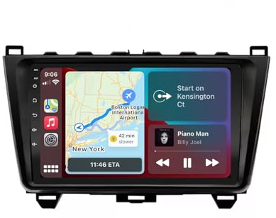Sat Nav Carplay Car Radio Stereo for Mazda 6 2008-2015 Bluetooth Wifi 4G Dab+ Tpms Mirror Link, Handsfree/Phone Mirroring, Hd, 4 Core 2G+32G