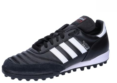 Adidas – Mundial Team, scarpe da calcio unisex, da adulto, Nero (Black (Black/Running White Footwear/Red 0)), 42 2/3