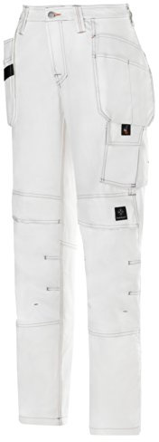 Snickers Damen Malerhose mit Holstertaschen, 1 Stück, 46, weiß, 37750909046