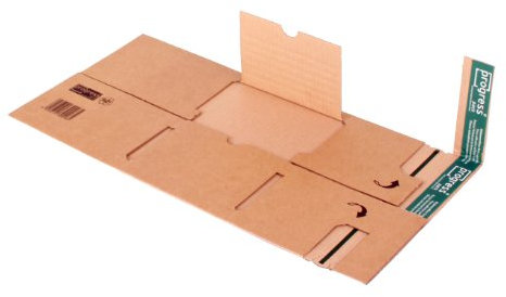progressPACK Universal-Versandverpackung Premium PP B03.01 aus doppelter Wellpappe, DIN C5, 230 x 162 x bis 80 mm, 20-er Pack, braun