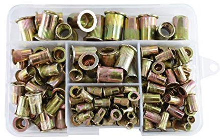 Astro Pneumatic Tool RN120 120Piece Steel Rivet Nut Assortment - SAE