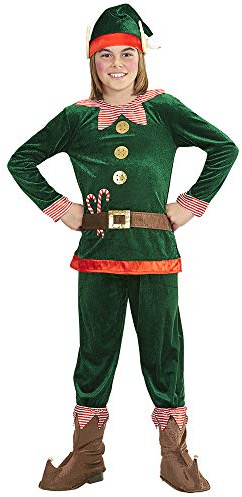 W WIDMANN MILANO Party Fashion - Kinderkostüm Elf, Santas kleiner Helfer, Weihnachtskostüm