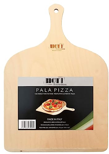HOT! Kitchenware Pizzaschaufel, Made in Italy, aus Birkenholz, 29x41,5cm (Menge 1Stück)