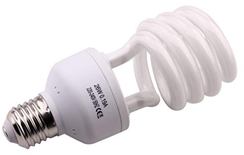 AIICIOO UVB Licht Reptilien Kit 5.0 26W - Terrarium Sonnenlicht Lampe Schildkröte Glühbirne für Bartagamen Eidechse Leopardgecko 1 Packung