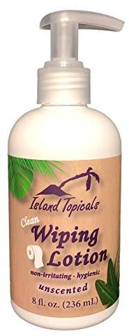 Island Topicals Wiping Lotion | Experience Clean | The Cleaner Way to use Toilet Paper | 8 Fl Oz Bottle (Unscented)